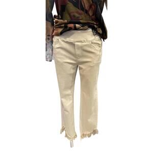 NEW ETHYL pull on ankle pants in tan